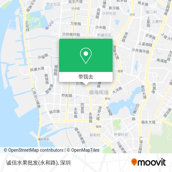 诚信水果批发(永和路)地图