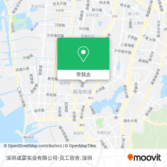深圳成霖实业有限公司-员工宿舍地图