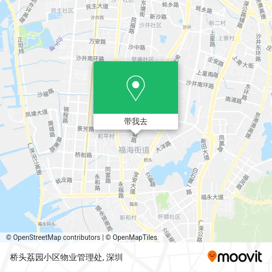 桥头荔园小区物业管理处地图