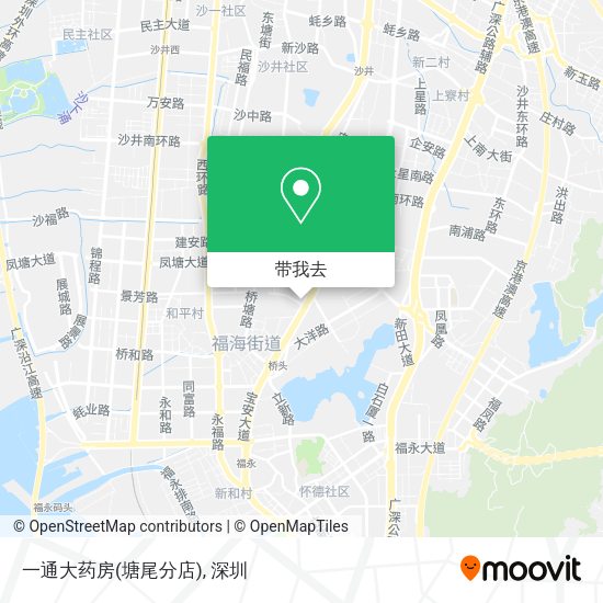 一通大药房(塘尾分店)地图