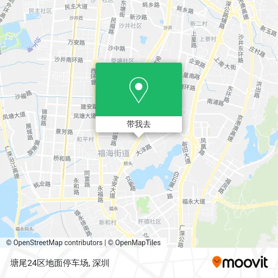 塘尾24区地面停车场地图