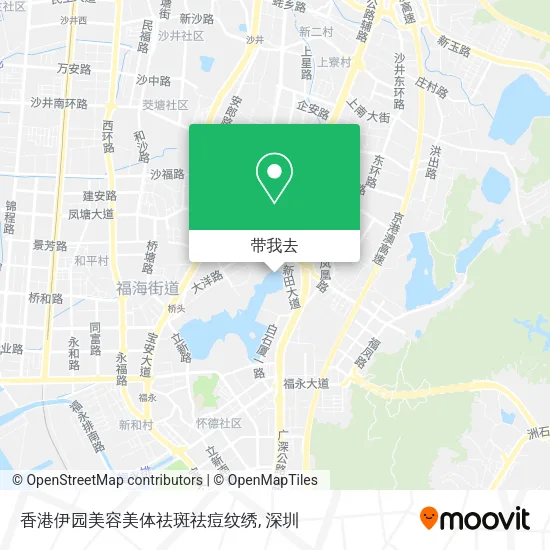 香港伊园美容美体祛斑祛痘纹绣地图