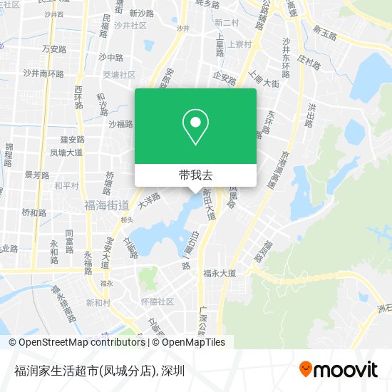 福润家生活超市(凤城分店)地图