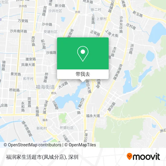 福润家生活超市(凤城分店)地图