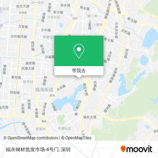 福永钢材批发市场-4号门地图