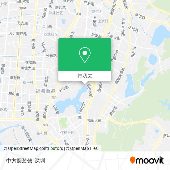 中方圆装饰地图