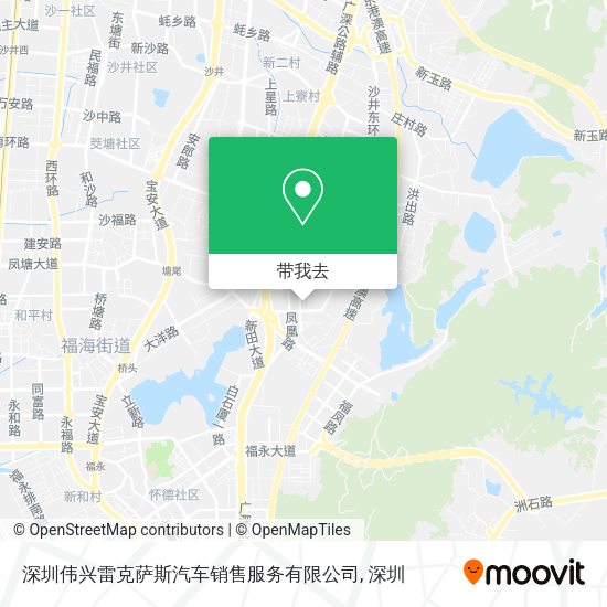 深圳伟兴雷克萨斯汽车销售服务有限公司地图