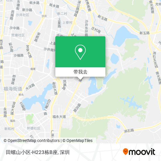 田螺山小区-H223栋B座地图