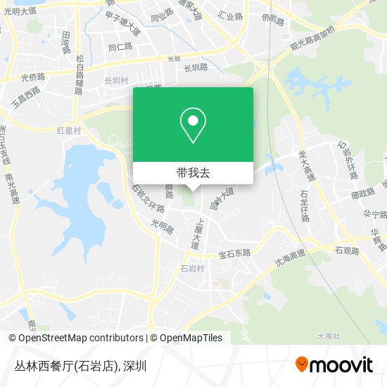 丛林西餐厅(石岩店)地图