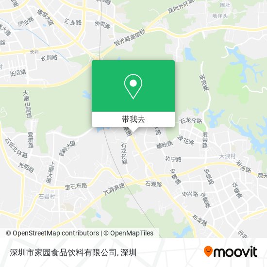 深圳市家园食品饮料有限公司地图
