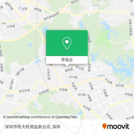 深圳市民大药房益新分店地图