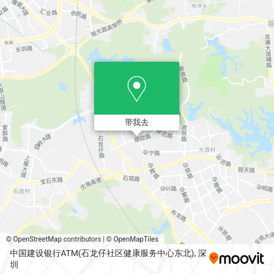 中国建设银行ATM(石龙仔社区健康服务中心东北)地图