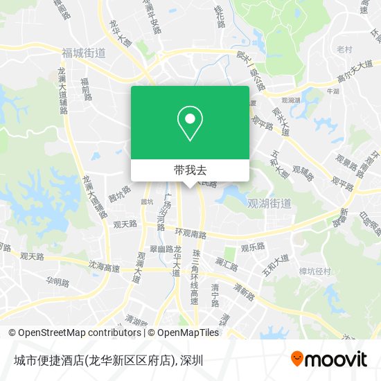 城市便捷酒店(龙华新区区府店)地图