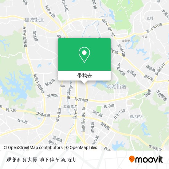 观澜商务大厦-地下停车场地图