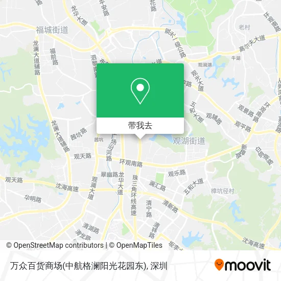 万众百货商场(中航格澜阳光花园东)地图