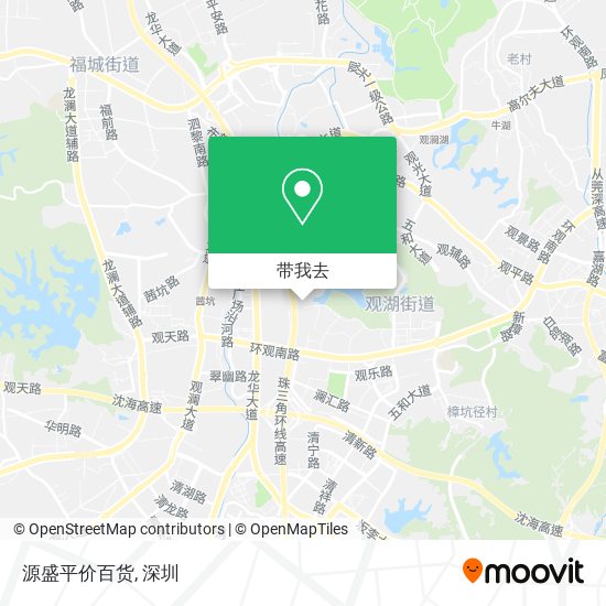 源盛平价百货地图