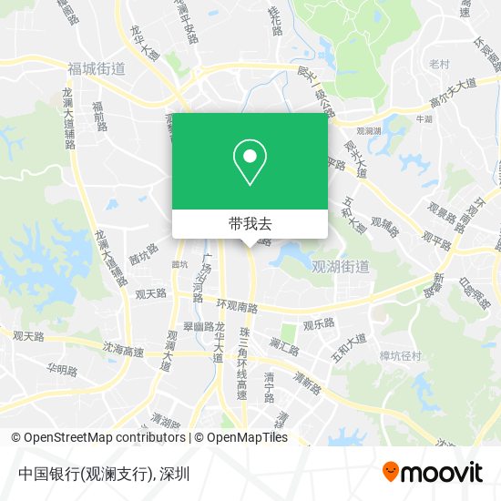 中国银行(观澜支行)地图