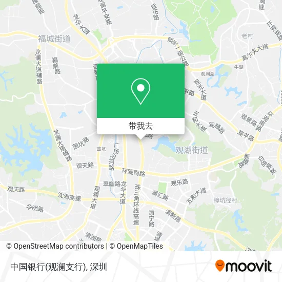中国银行(观澜支行)地图