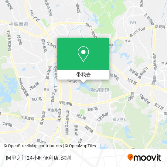 阿里之门24小时便利店地图