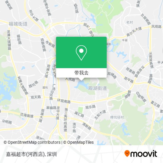 嘉福超市(河西店)地图