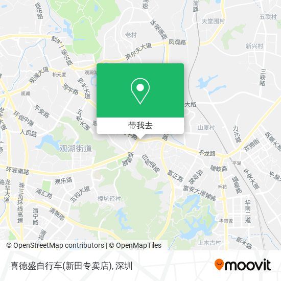 喜德盛自行车(新田专卖店)地图
