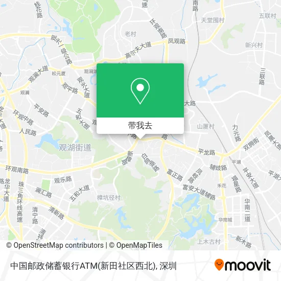 中国邮政储蓄银行ATM(新田社区西北)地图