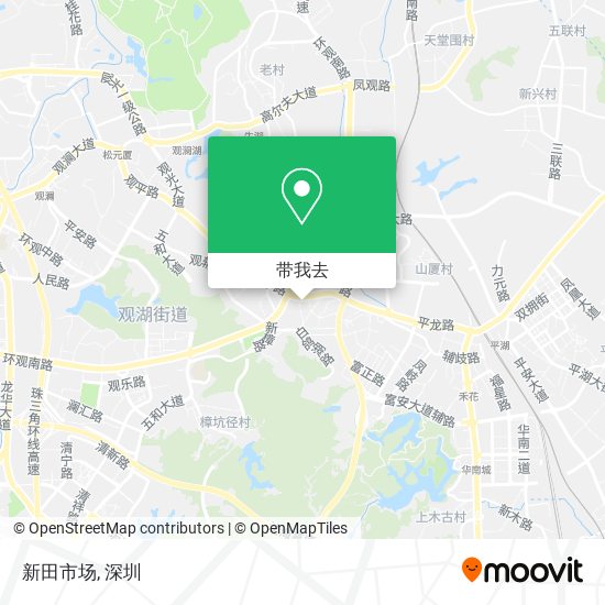 新田市场地图