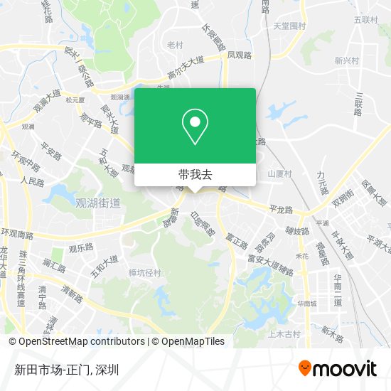 新田市场-正门地图