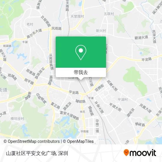 山厦社区平安文化广场地图