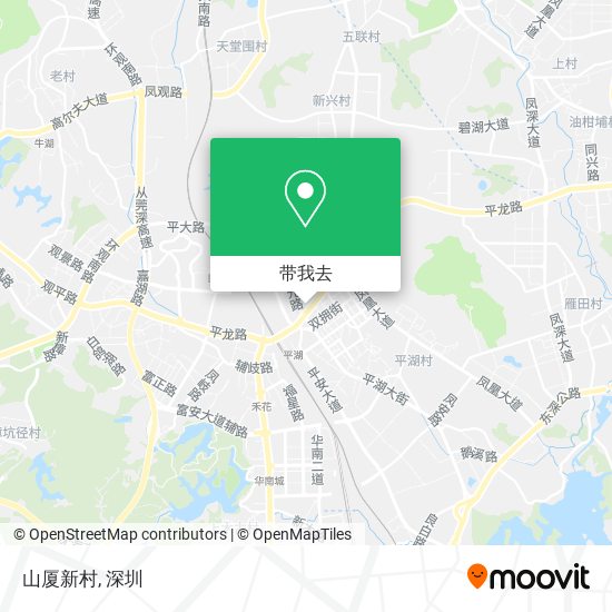 山厦新村地图