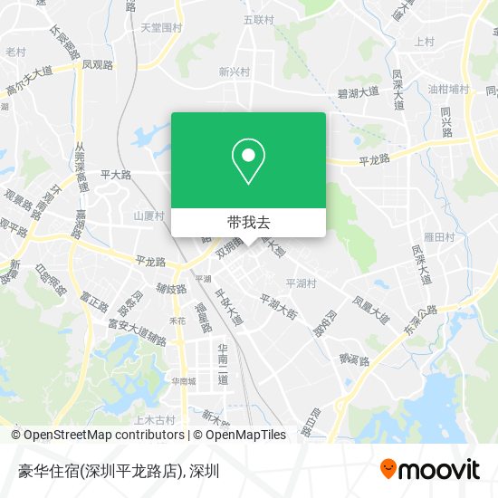 豪华住宿(深圳平龙路店)地图