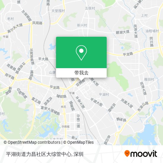 平湖街道力昌社区大综管中心地图