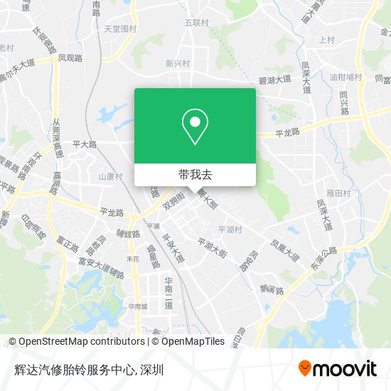 辉达汽修胎铃服务中心地图