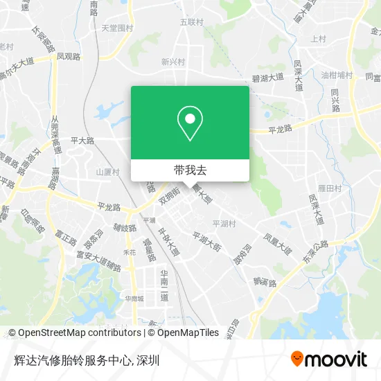 辉达汽修胎铃服务中心地图