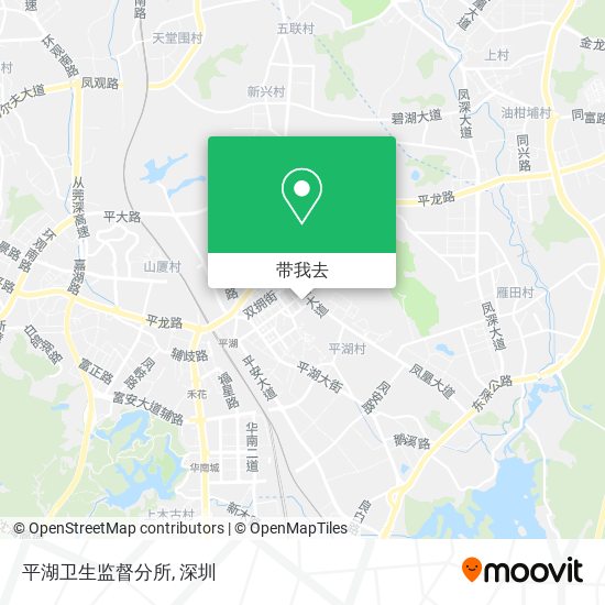 平湖卫生监督分所地图