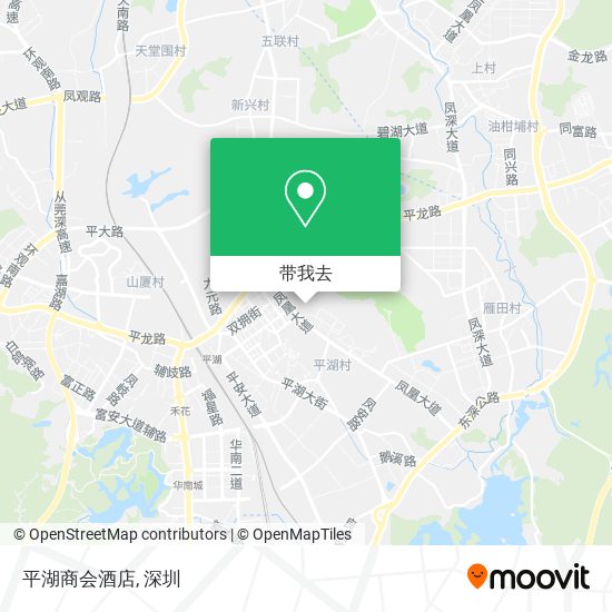 平湖商会酒店地图