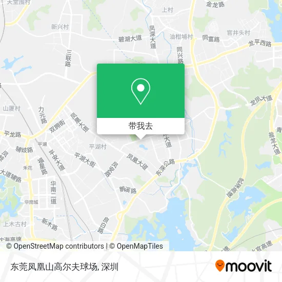 东莞凤凰山高尔夫球场地图