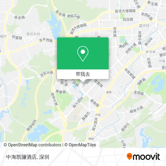 中海凯骊酒店地图