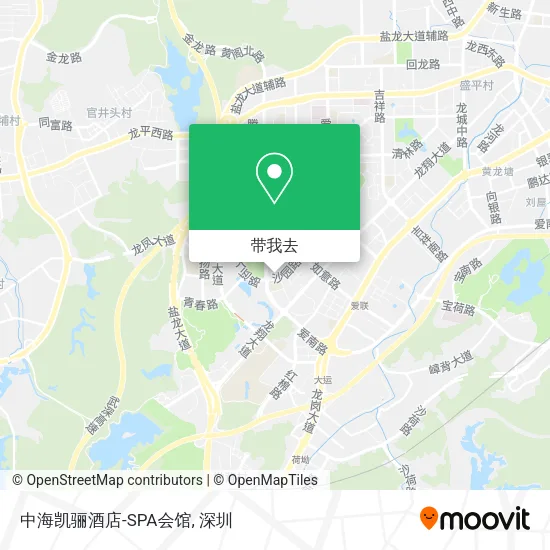 中海凯骊酒店-SPA会馆地图