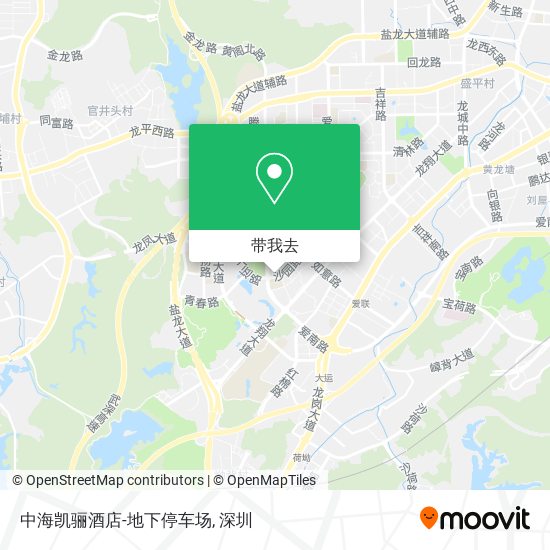 中海凯骊酒店-地下停车场地图