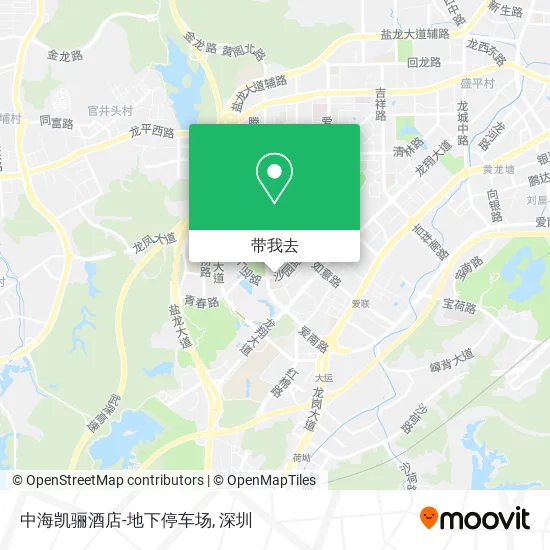 中海凯骊酒店-地下停车场地图