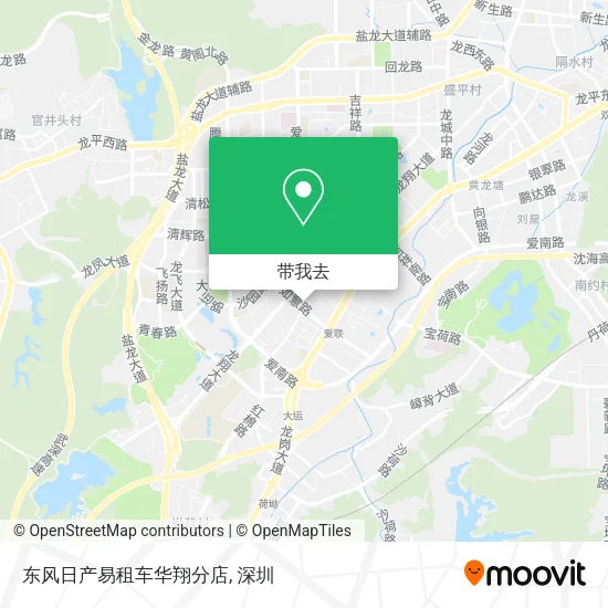 东风日产易租车华翔分店地图
