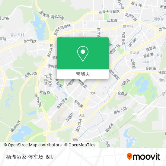 栖湖酒家-停车场地图