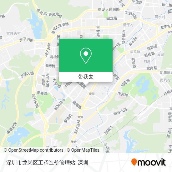 深圳市龙岗区工程造价管理站地图