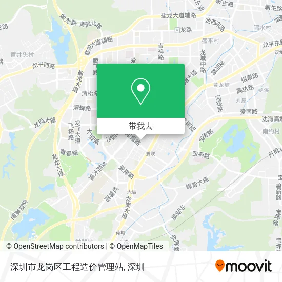 深圳市龙岗区工程造价管理站地图