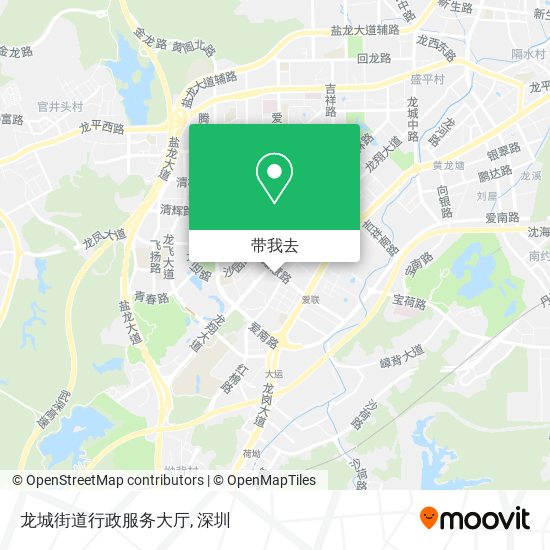 龙城街道行政服务大厅地图