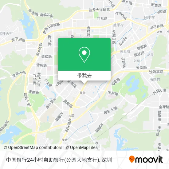 中国银行24小时自助银行(公园大地支行)地图