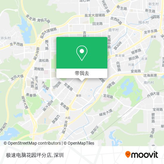 极速电脑花园坪分店地图