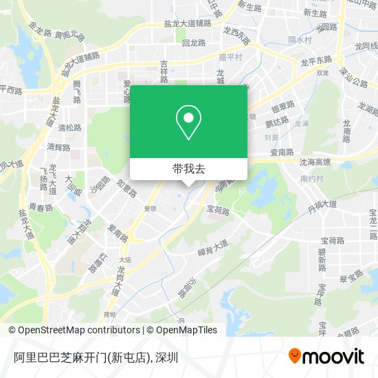 阿里巴巴芝麻开门(新屯店)地图