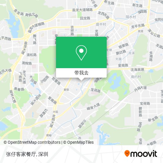 张仔客家餐厅地图